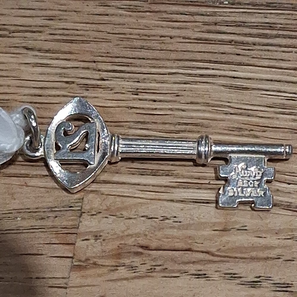 key 25 - 925 Sterling Silver Pendant Charm