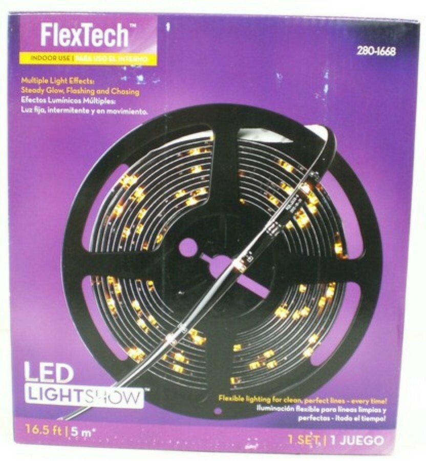Gemmy Lightshow Halloween 16.5' Orange FlexTech Lights LIGHT EFFECTS