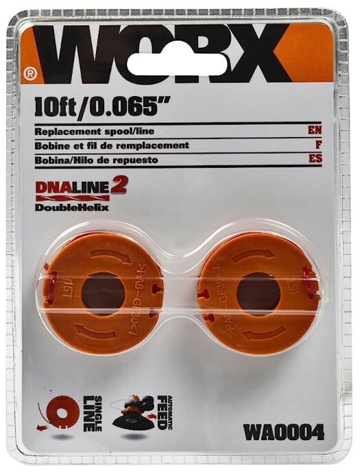 WA0004 WORX 10' Replacement Trimmer Line (2-Pack)
