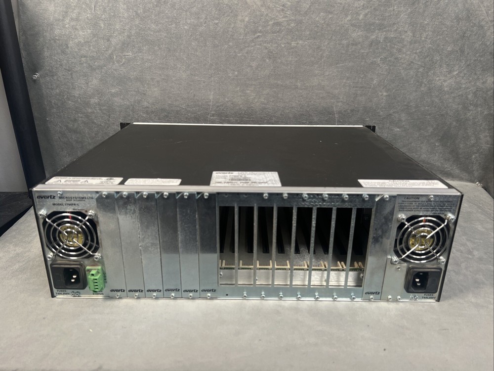 Evertz 7700FR-C Multiframe Chassis - No Cards