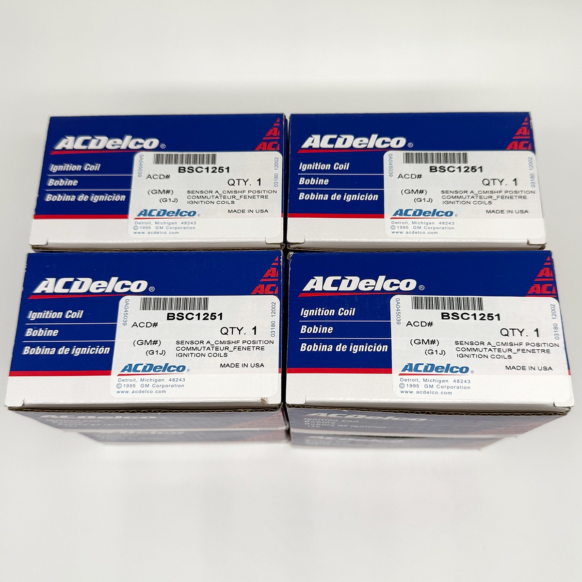 NEW 8 Pack Acdelco BSC1251 D585 UF262 Ignition Coils for 1999-2007 Chevrolet GM