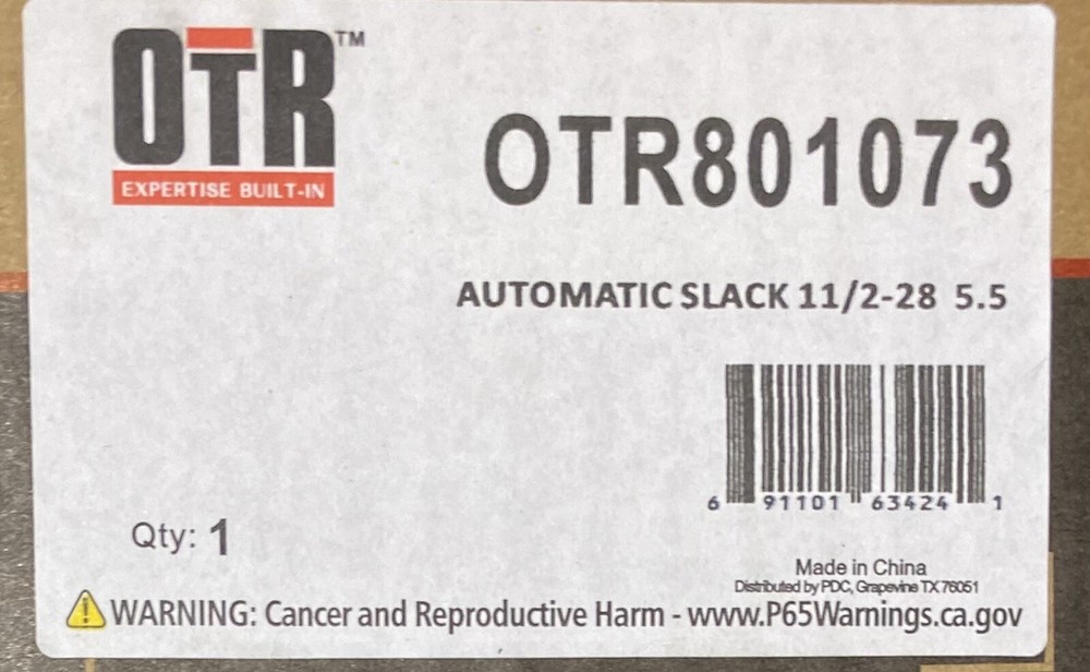 OTR Automatic Slack Adjuster; 5.5" arm, 28 spline, 1.5" diameter