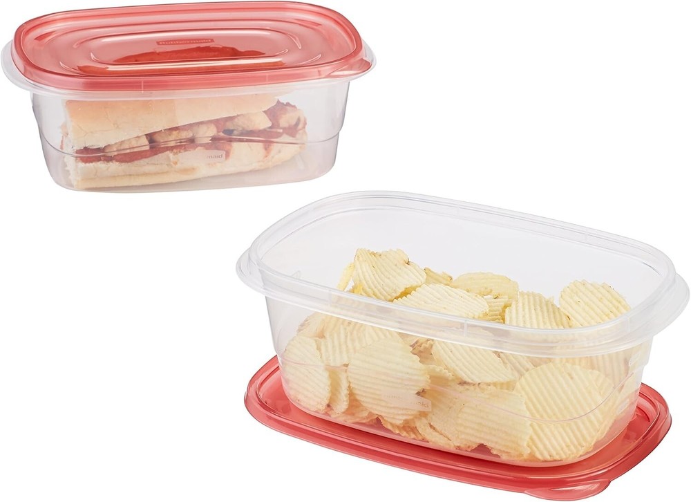 TakeAlongs Deep Rectangular Food Storage Containers, 8 Cup, 4 Count