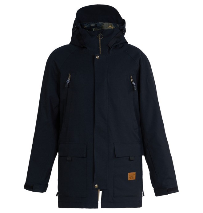 DC Stealth Parka Snowboard Jacket Men's Medium Black