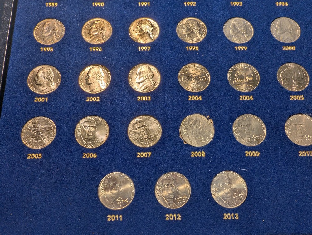 Complete Full Jefferson Nickel Folder Set 1938-2013