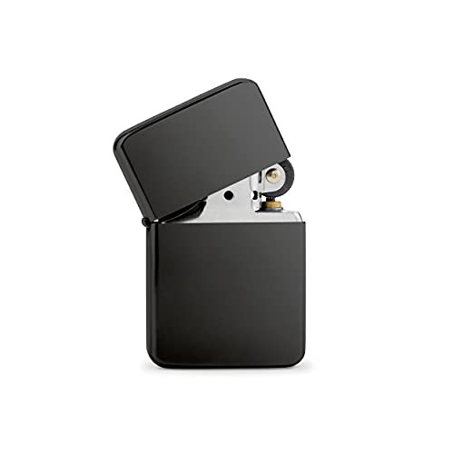 Metal Windproof Lighter - Non Customizable Gunmetal Black