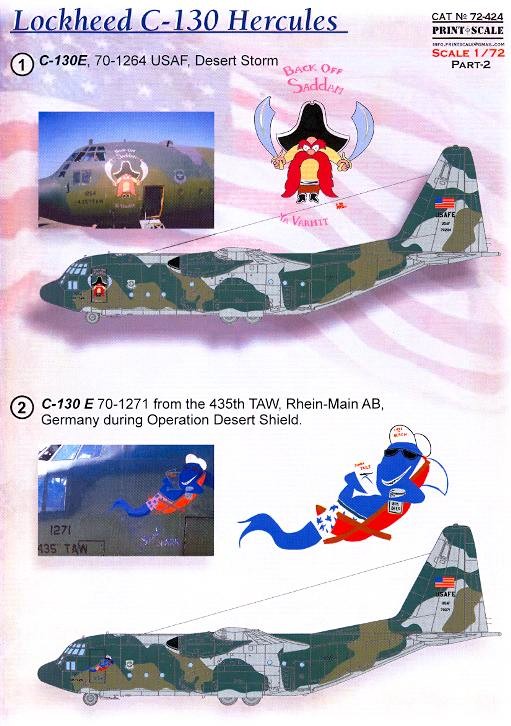 Print Scale Decals 1/72 LOCKHEED C-130 HERCULES Part 2