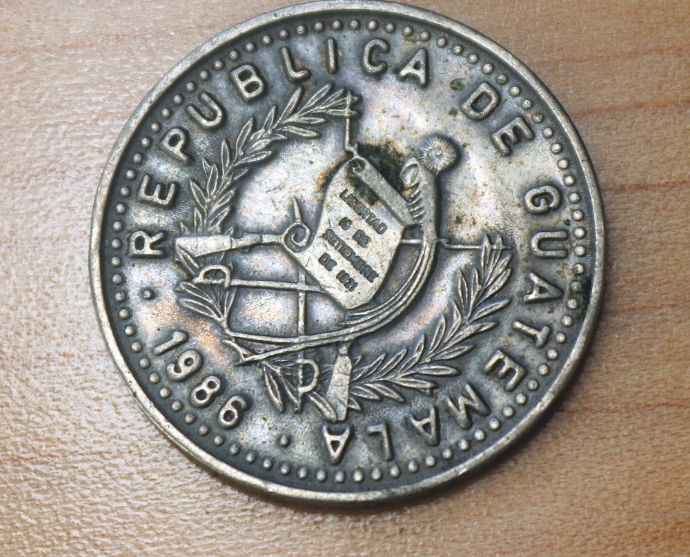 1986 Guatemala 25 Centavos