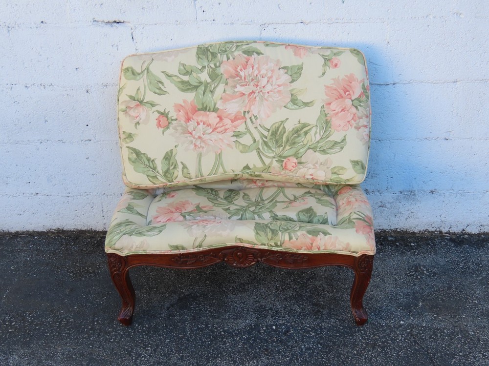 French Carved Large Stool Footstool Ottoman 6308