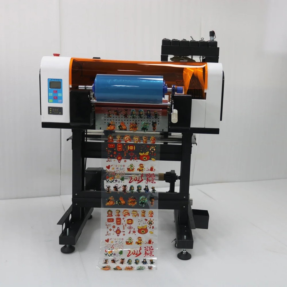A3+ Automatic Dual XP600 Printhead UV DTF Printer for Automatic Cleaning Rollers
