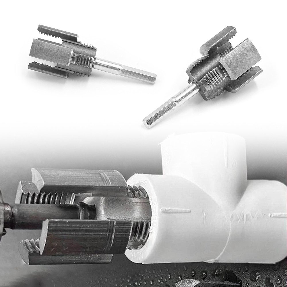 Integrated Internal & External Pipe Threading-Tool, PVC Pipe Threader Kit