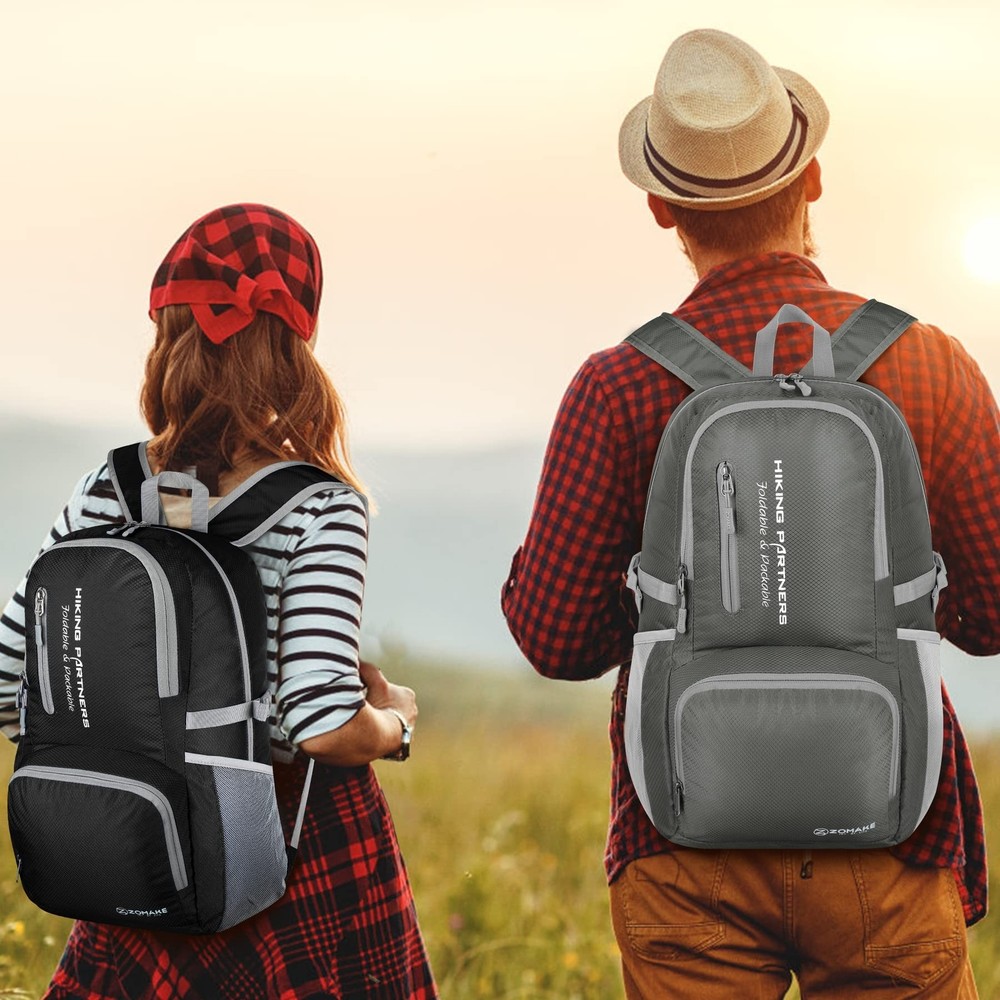 ZOMAKE Lightweight Packable Backpack - 35L Light Foldable Hiking Backpacks Wa...