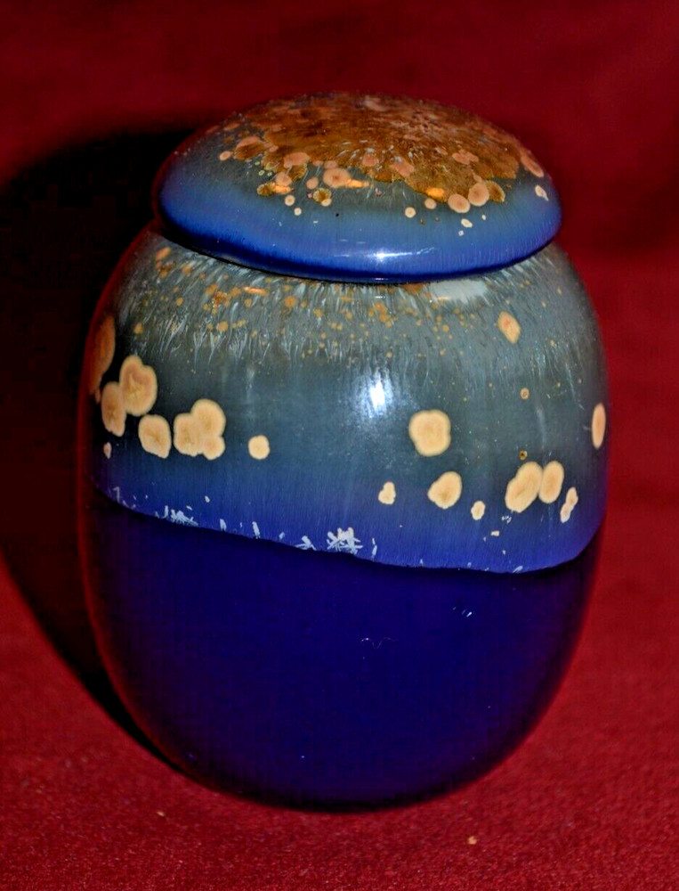 Small Ceramic Jar with Tight Lid For Keepsakes, Ashes, Herbs...