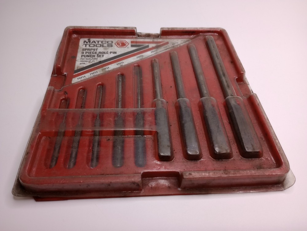 Matco Tools SPRP9T 9pc Roll Pin Punch Set