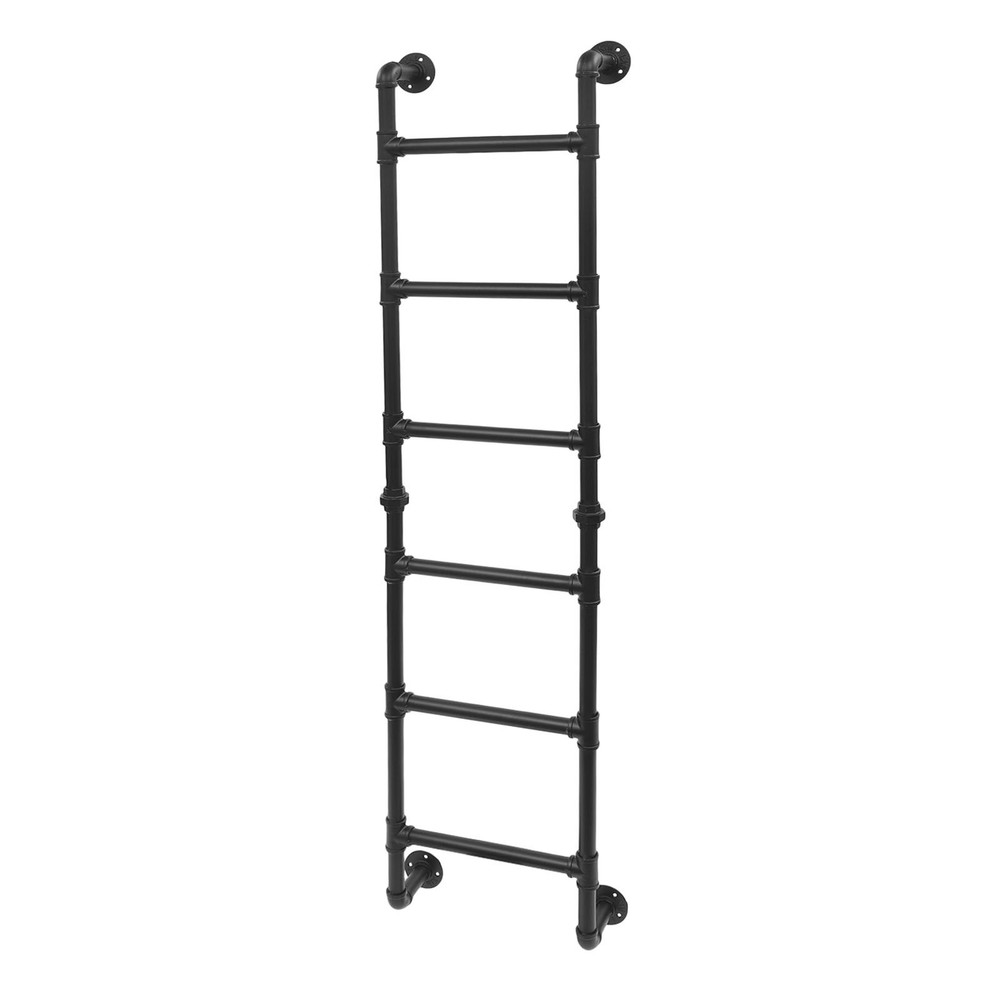 Wall-mounted 6-step Bunk Bed Ladder High Loft Attic Eight Steps Ladders Tool