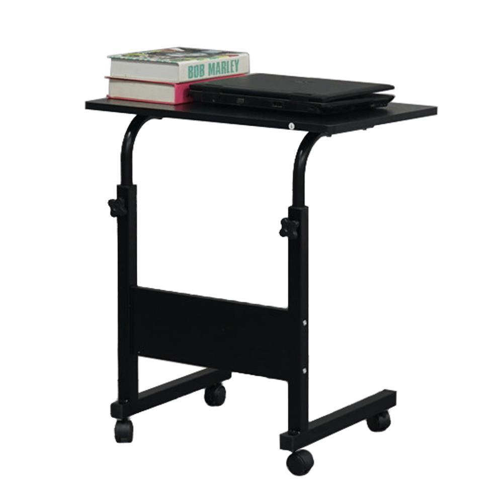 Portable 360° Rolling Mobile Laptop Desk Cart Adjustable Side Computer Table New