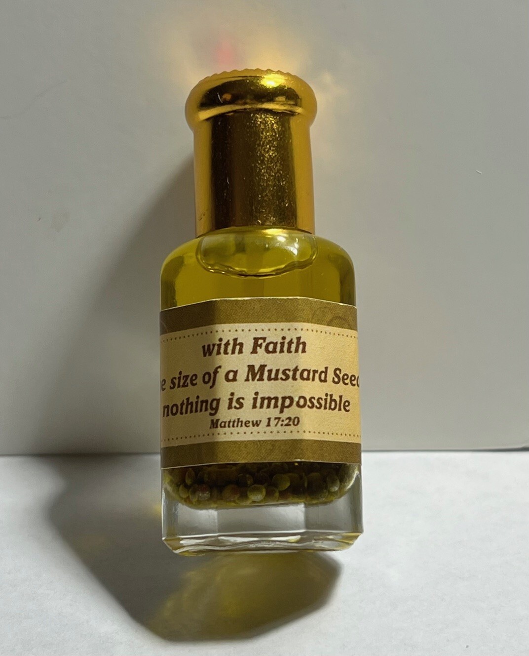 Mustard Seed Prayer Anointing Oil Christian Messianic 1/3 oz