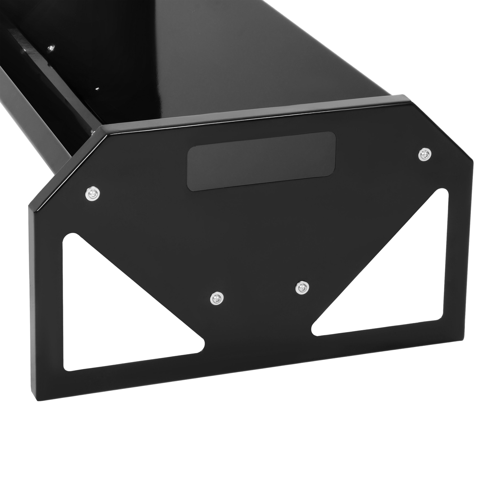 V-Shaped Livestock Feeding Trough 45'' Hay Feeder Black for Goats Calves Horses