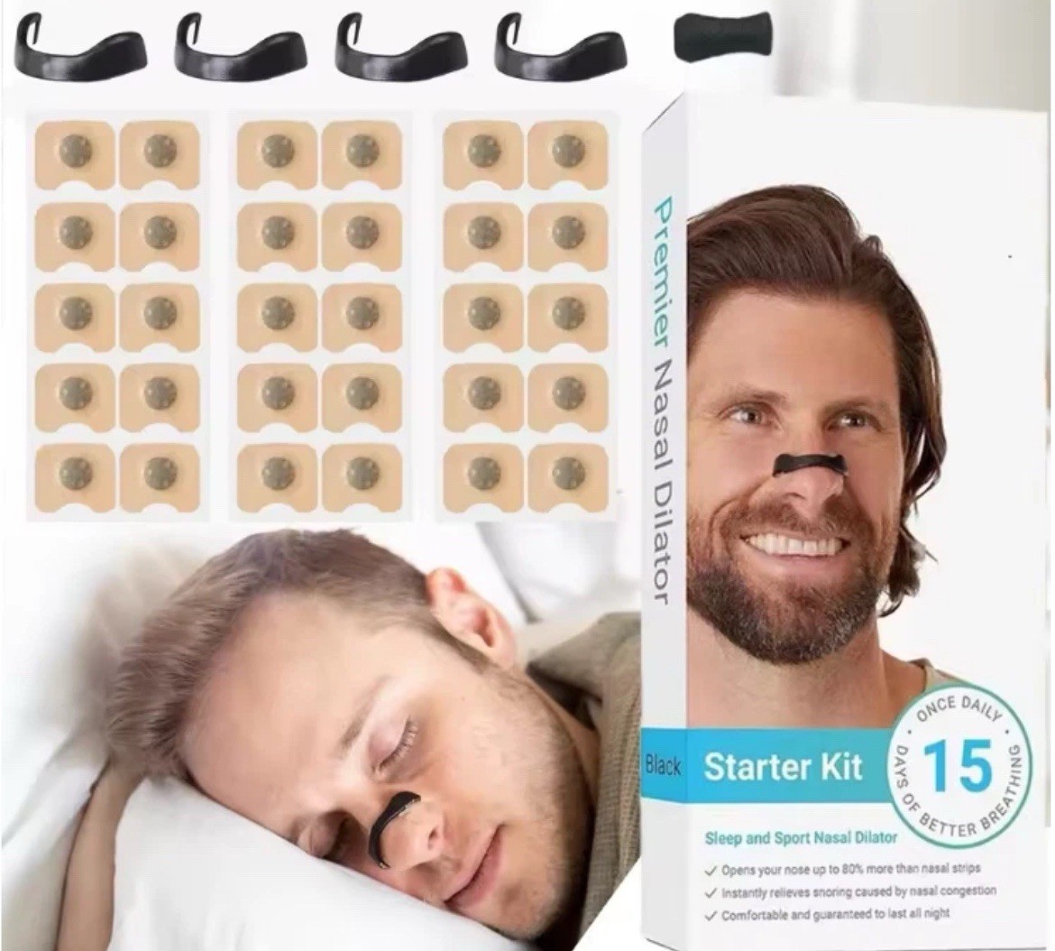 Nasal Breathe Easy kit, 30 day supply latex free for snoring and open nasal good