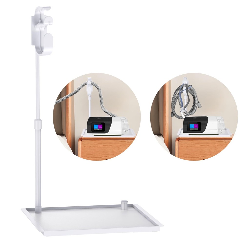 Aifeedi CPAP Protector Mat - Hose Holder Bedside Organizer - white