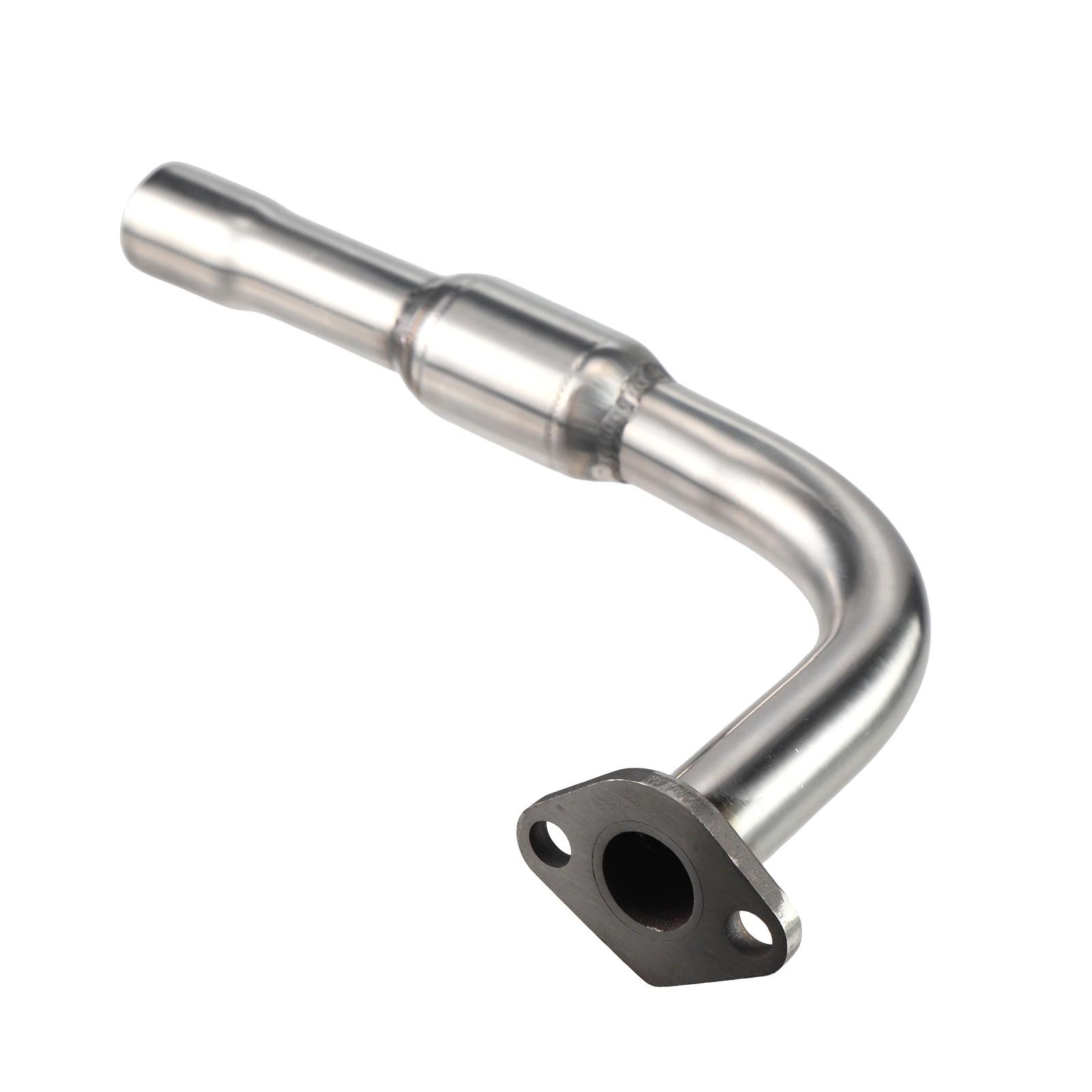 Stainless Steel Polished Exhaust Pipe For Predator 212cc 196cc Go Kart Mini Bike