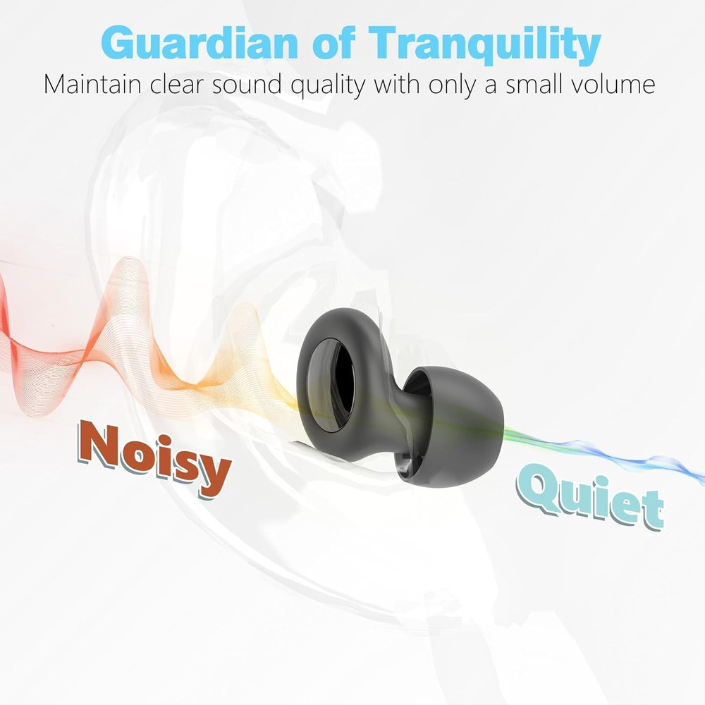 30dB Reusable Silicone Sleep Earplugs