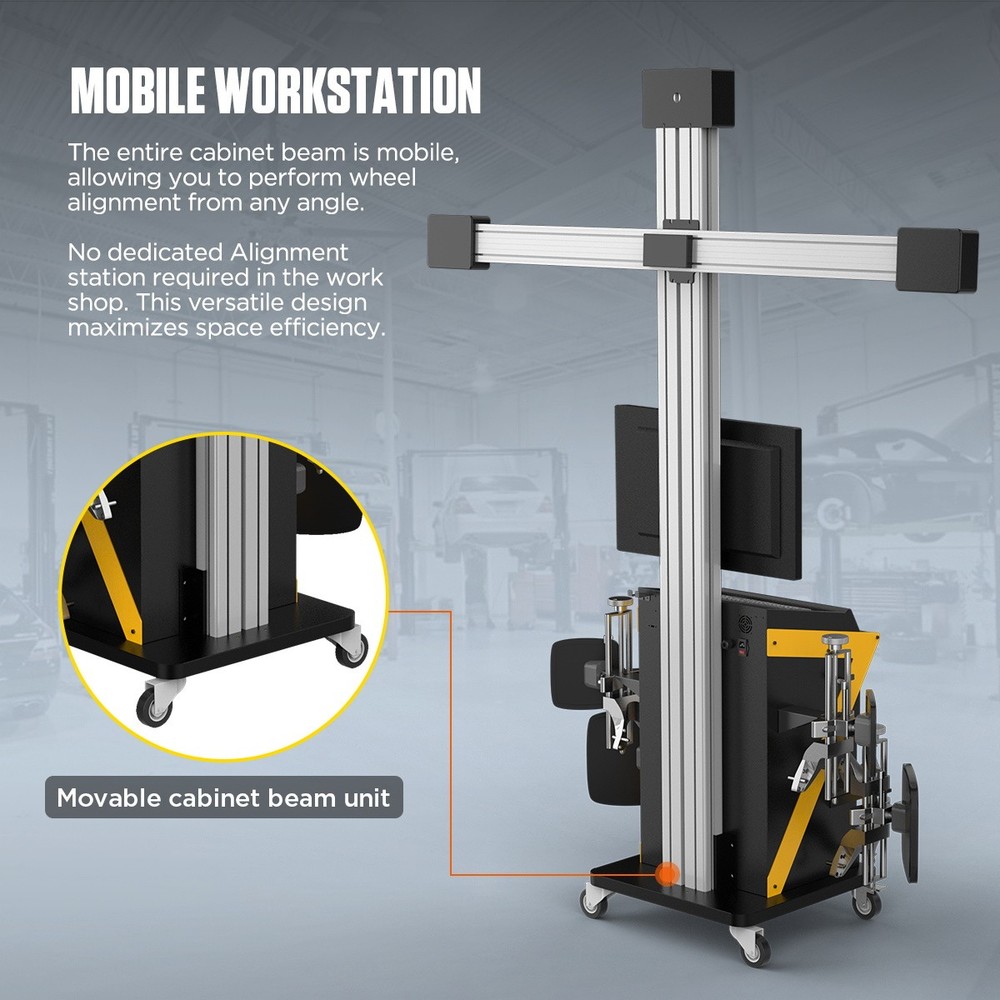 AUTOOL XC508 3D Wheel Alignment Machine Fully Automatic Tire Aligner System 110V