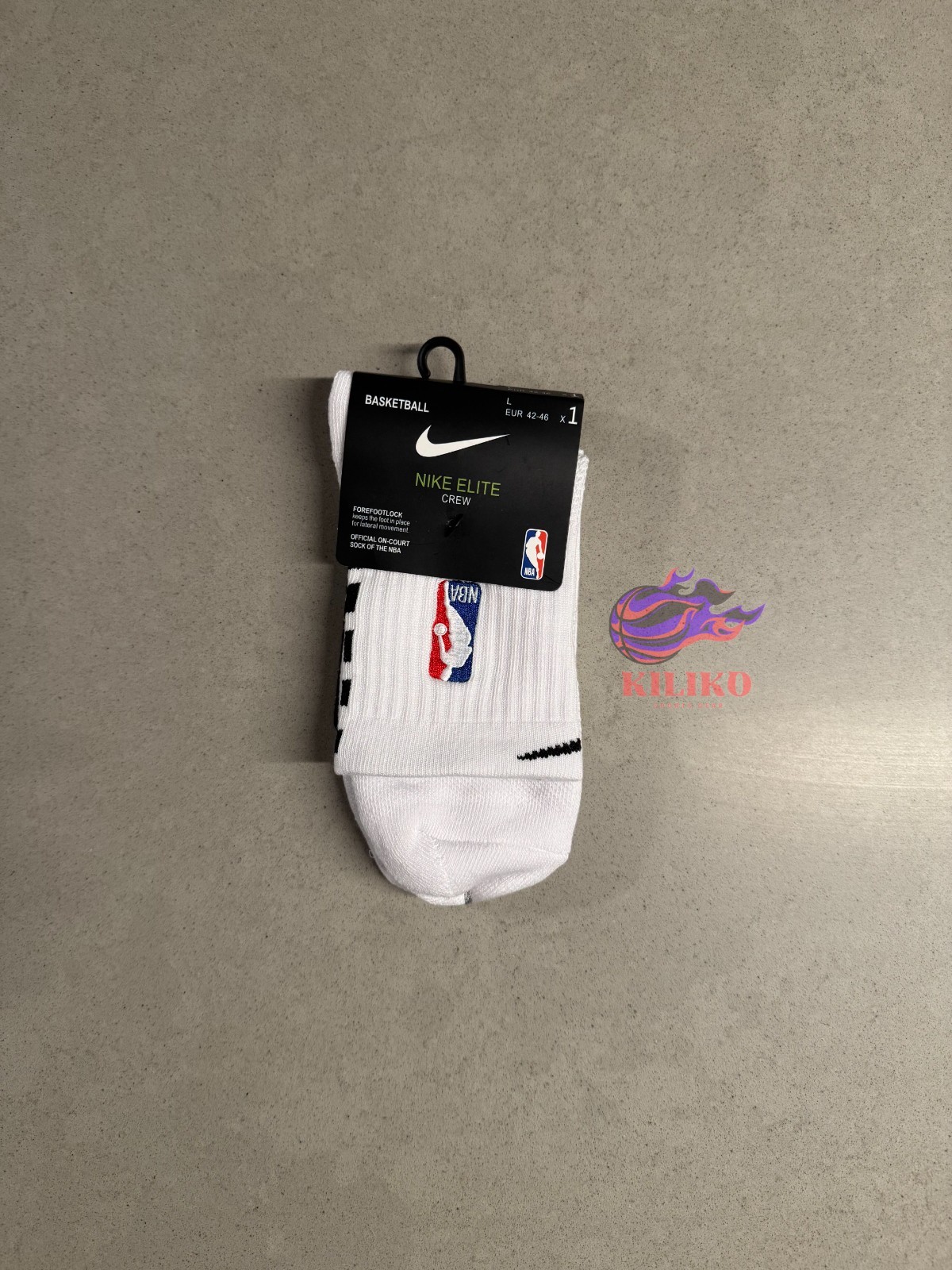 Nike NBA AUTHENTICS - Elite NBA Socks - All Colors - Mid Crew Socks, Size Large