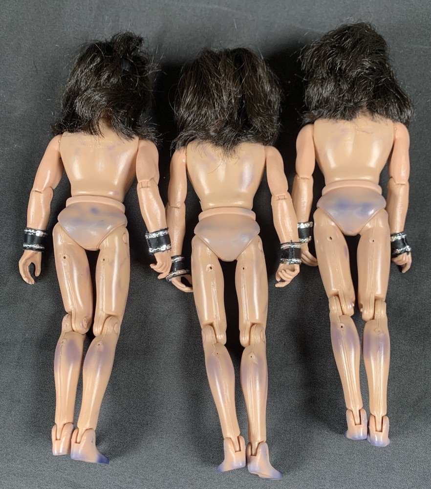 ✨KISS Figures Toy Co 8" Dolls Set Of Three No Clothes The Catman NOS✨