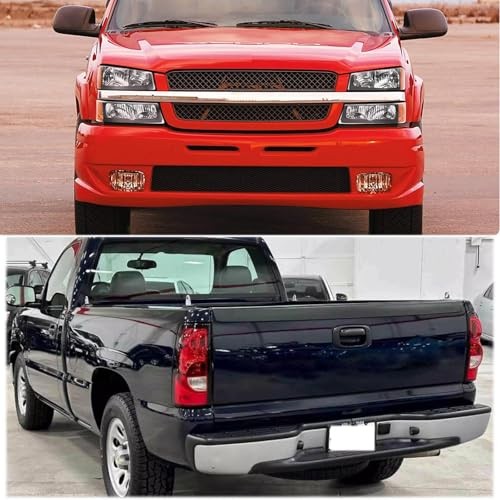 Headlights Tail Lights Assembly Combo Black Amber Side Headlight w/ Taillight