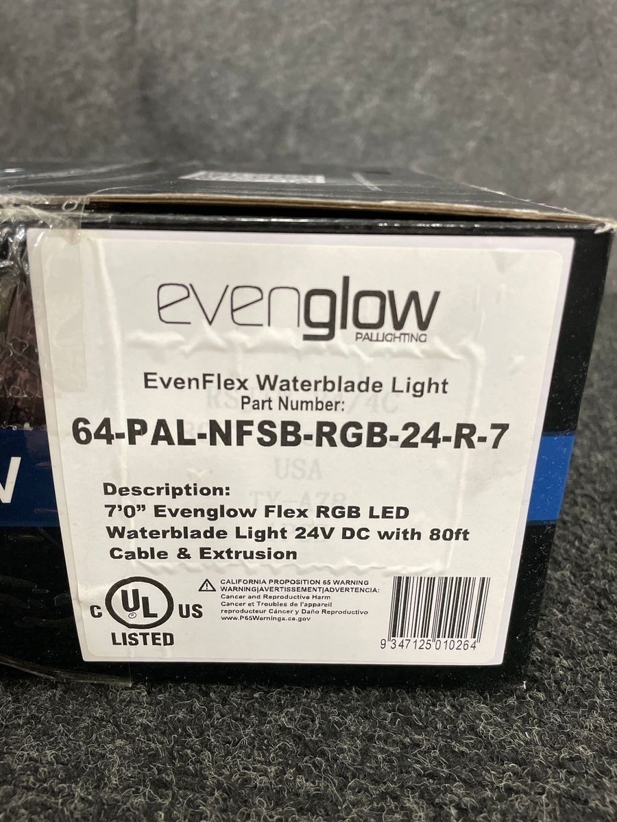 EVENGLOW 7'0" EvenFlex Waterblade Light with 80ft Cable 24V