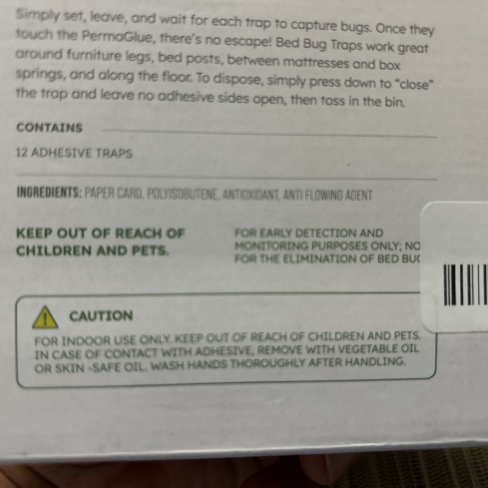 Bed Bug Traps (12 Pack) - Bed Bug Interceptors, Bed Bug Prevention, Best 09/27