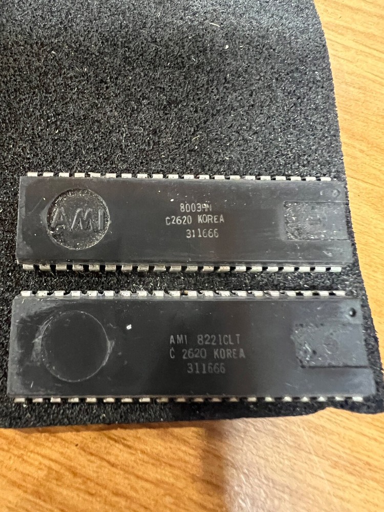 (2) AMI IC chips (1) 8003HN (1) 8221CLT