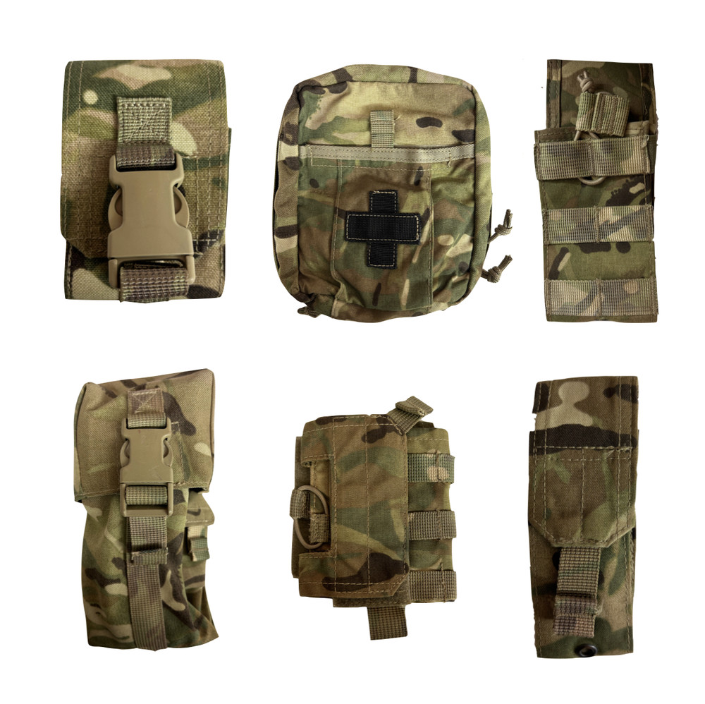 VIRTUS POUCH MULTICAM - Range , MTP Camo Pockets Tactical Assault British Army