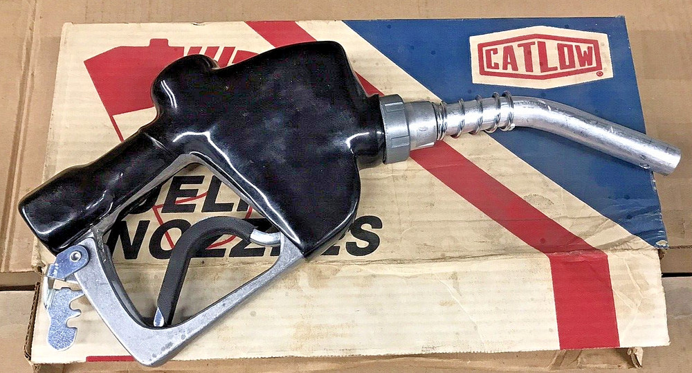 Catlow fueling nozzle with black rubber protector