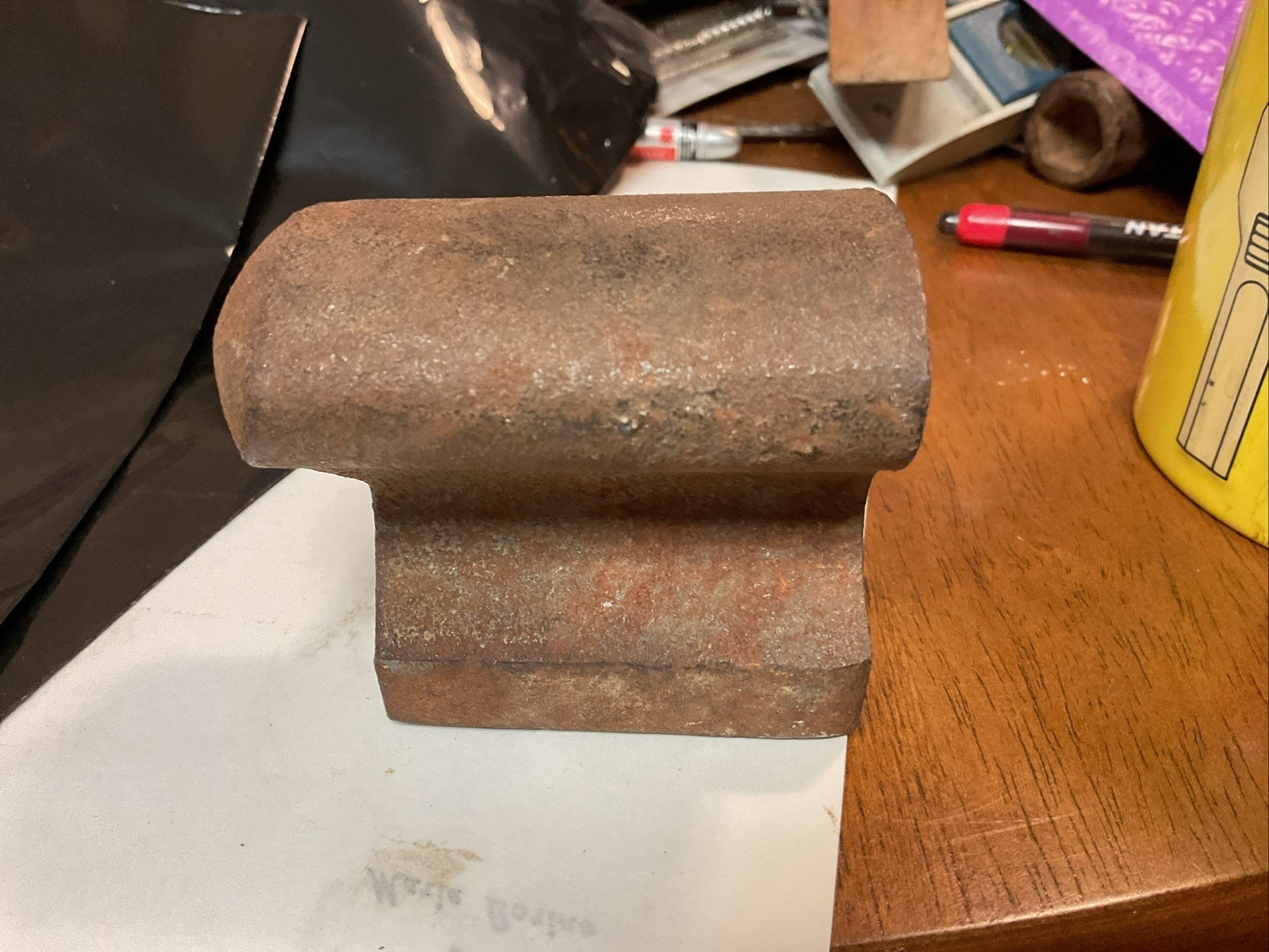 Vintage Auto - Body Shop Dolly/ Hand Anvil . No Markings.