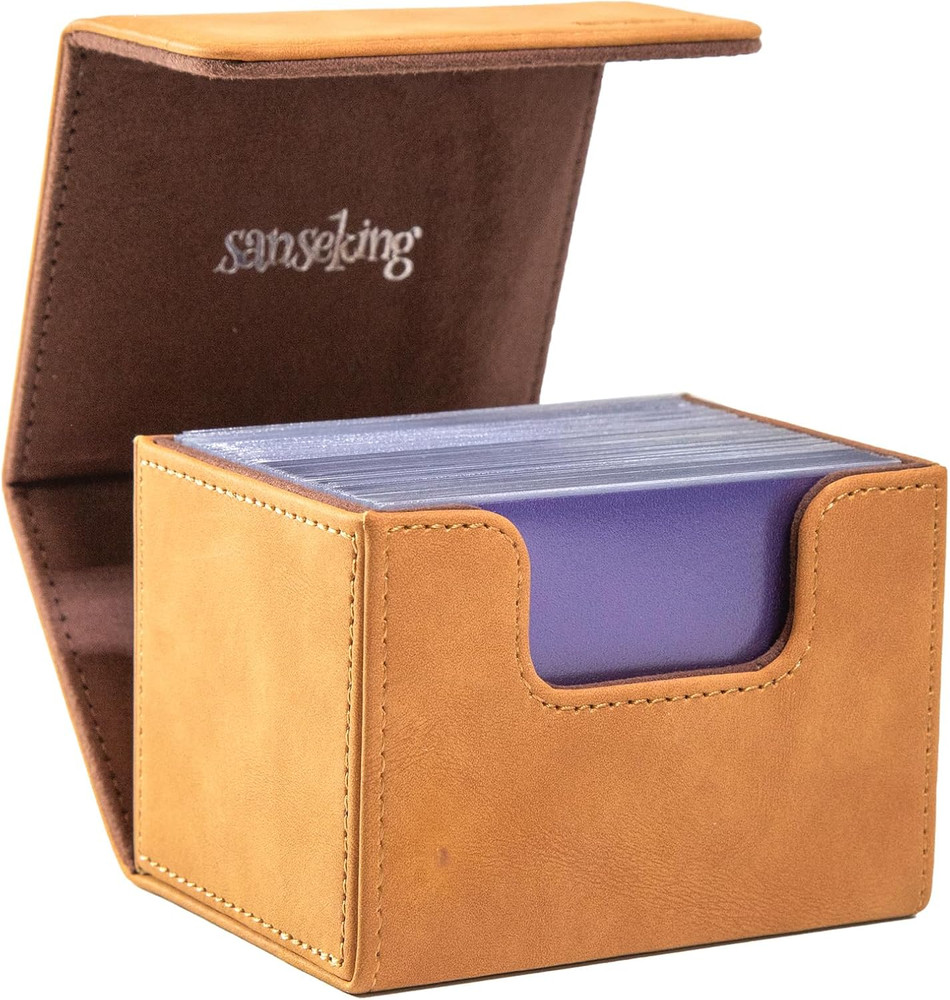 Magic Card Deck Box for MTG Single Deck Card Box Fits 100+ TCG Sleeved Cards Sof