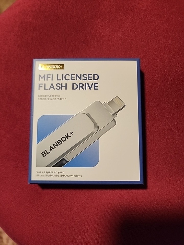BLANBOK+ MFi Certified 128GB Type C + Lightning