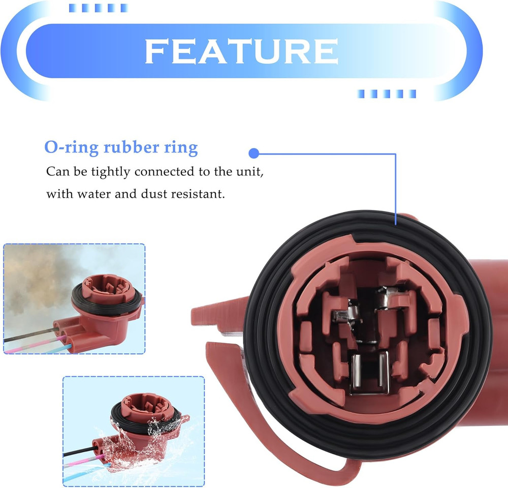 2PCS 3157 Bulb Socket,Turn Signal Socket/Tail Light Sockets/Brake Light Sockets