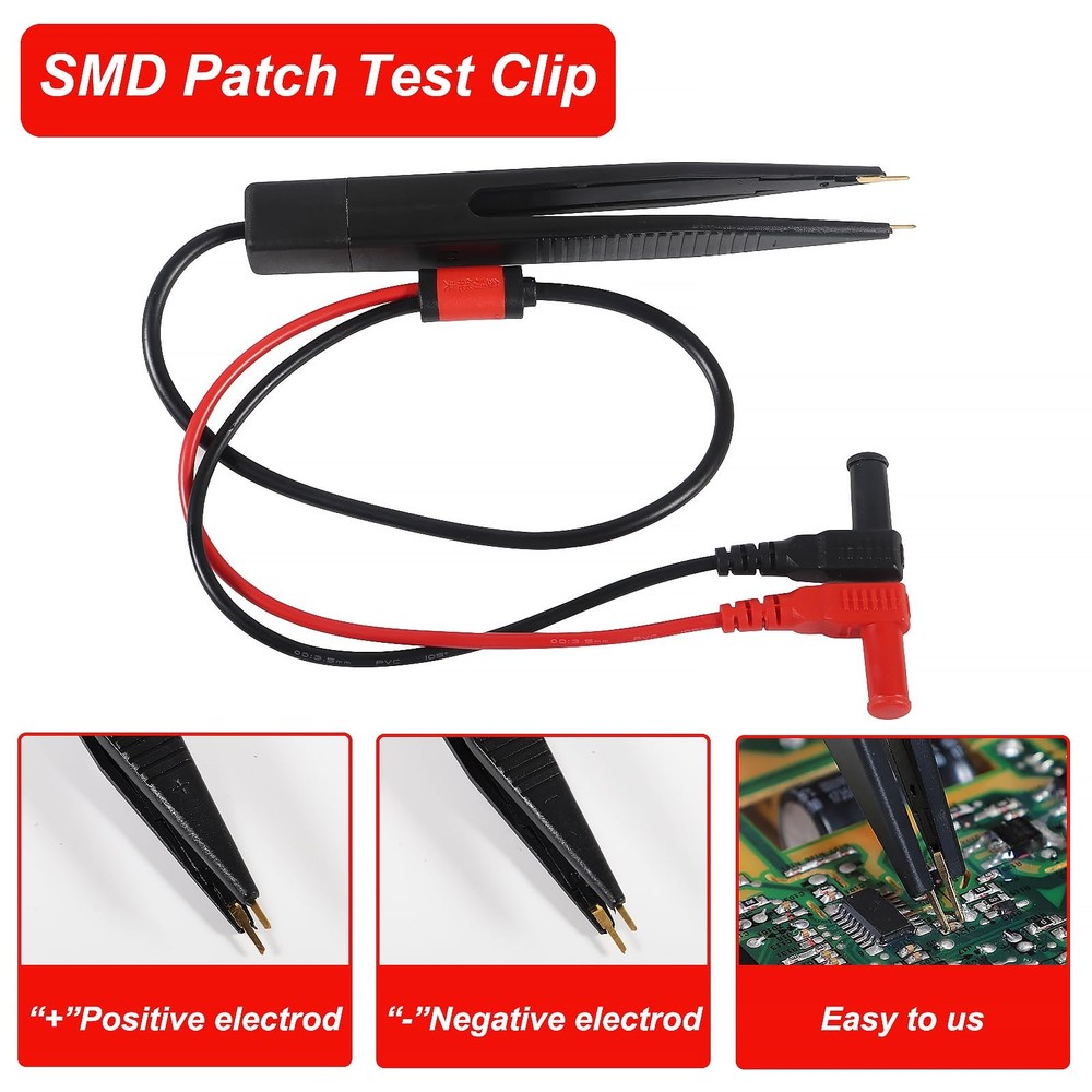 Electrical Multimeter Test Leads Set Professional Alligator Clips Hook Kit