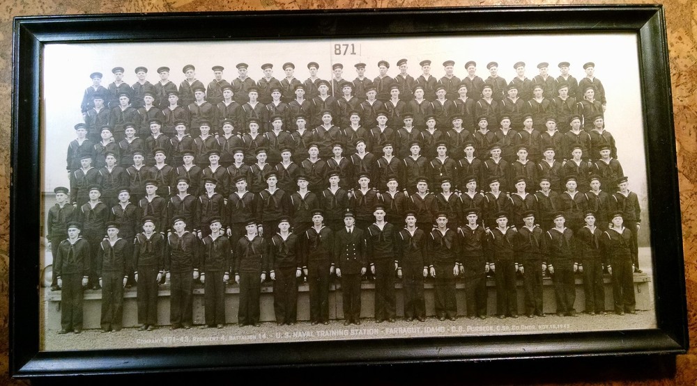 1943 Navy Class Picture FARRAGUT IDAHO 11/18  Co.871-43 World War 2 WWII