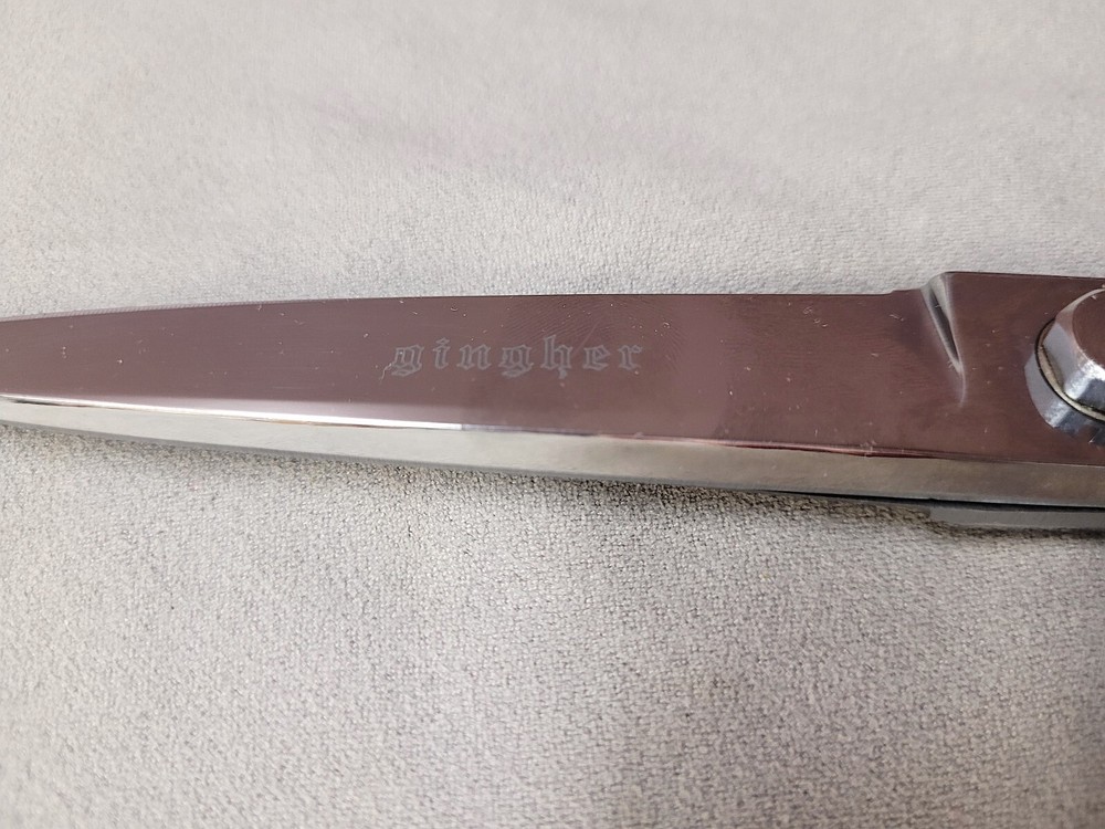 Gingher 10 inch Upholstery Shears Scissors Chrome