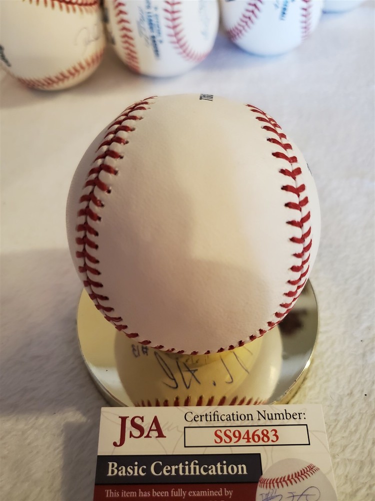NICK SENZEL signed OML baseball JSA COA REDS