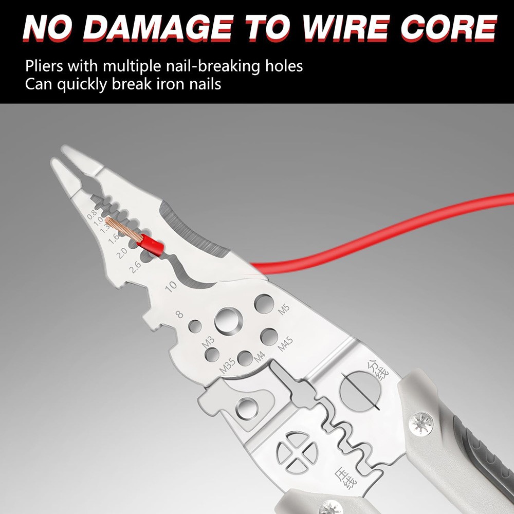 Multifunctional Wire Stripper Crimper Cable Cutter Pliers For Electrical Cable