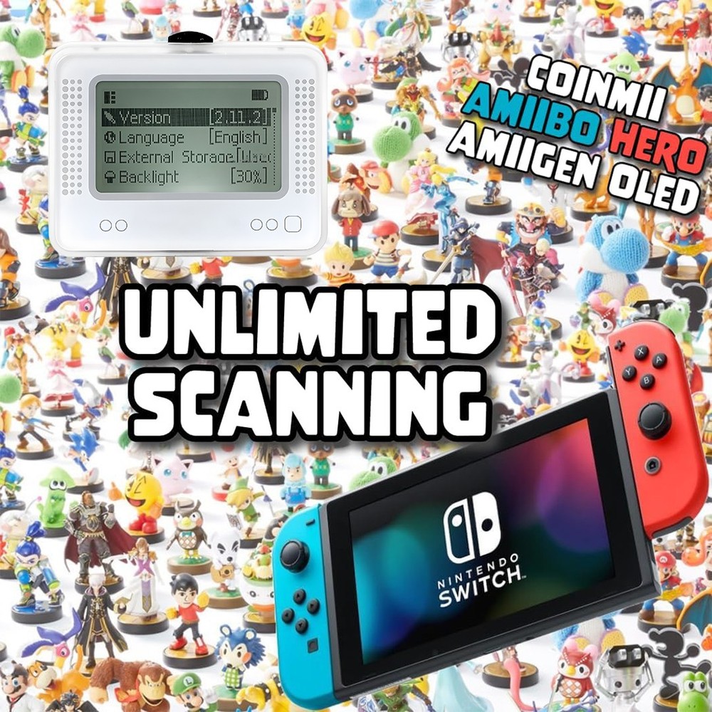 Amiibo NFC Tag Emulator Bluetooth-Compatible Emulator for Nintendo Switch 1 & 2