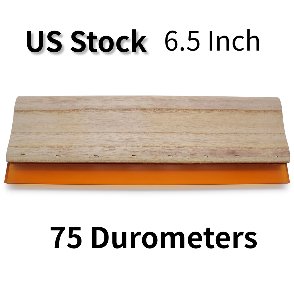 6.5 Inch Silk Screen Printing Squeegee Ink Scraper Scratch Board 75 Durometers