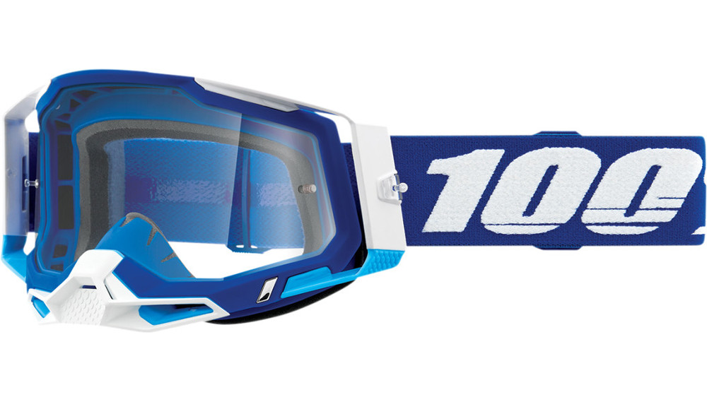 100% RACECRAFT 2 GOGGLES - BLUE - CLEAR