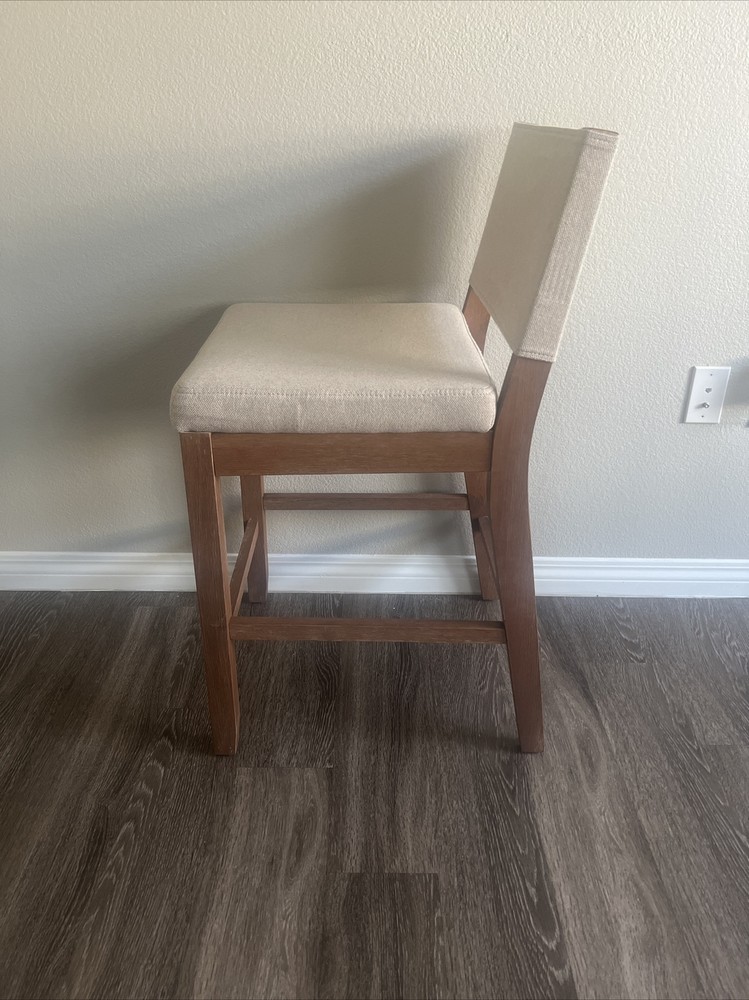 Nathan James. Linus Bar Stool | 24" Counter-Height | Solid Wood