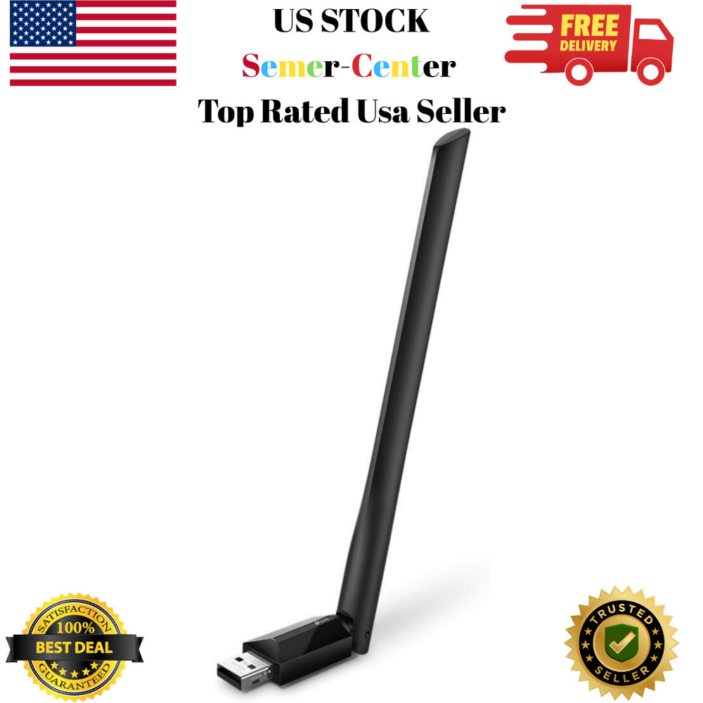 TP-Link AC600 USB WiFi Adapter for PC (Archer T2U Plus)- Wireless Network Adapte