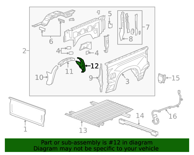 Genuine GM Wheelhouse Panel 84675334